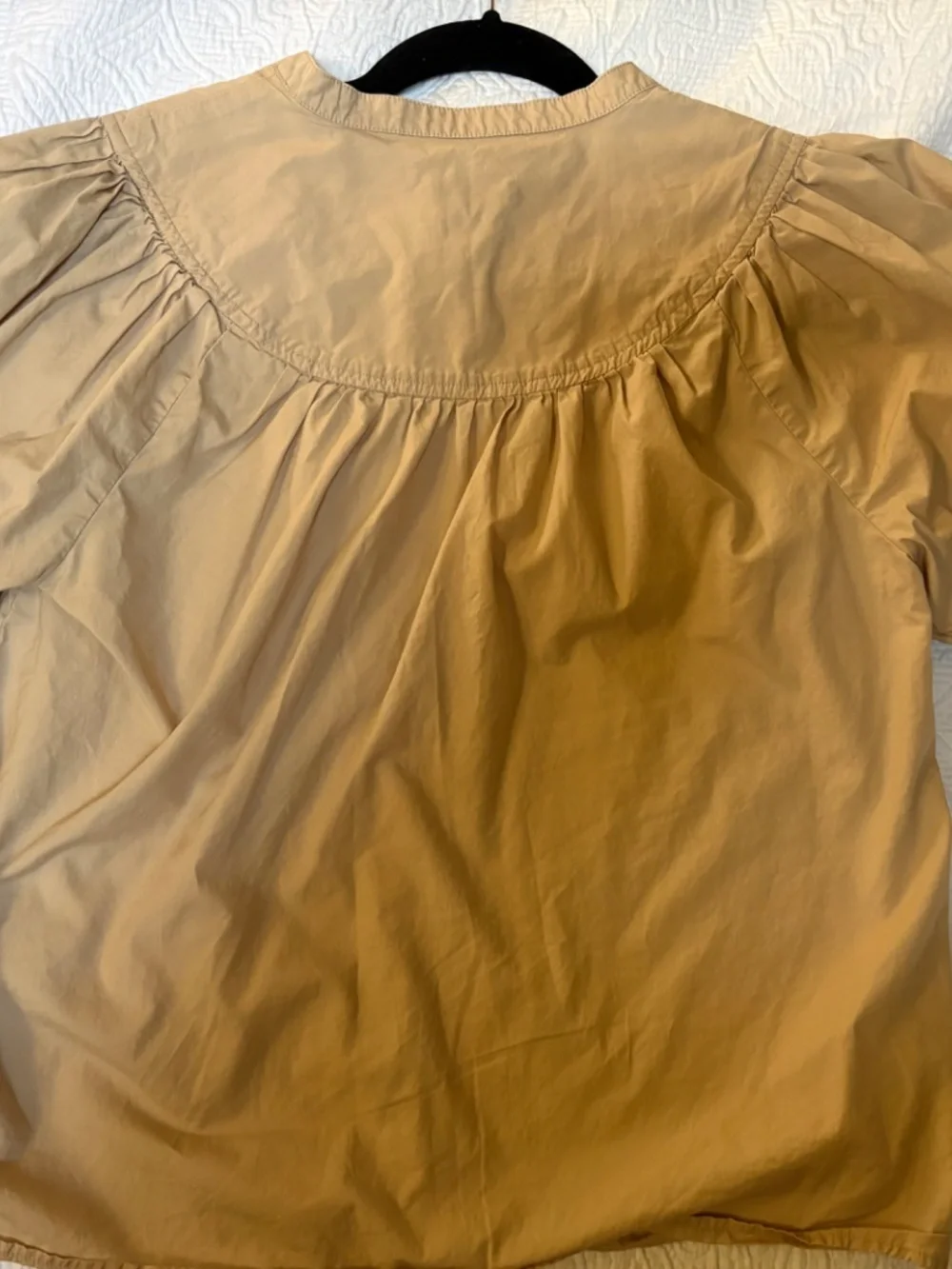 Women’s JCrew blouse tan/khaki Sz S